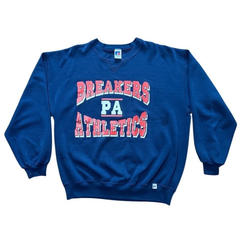 Vintage 90s Russell Athletic Breakers Pacific Academy Athletics Crewneck Sweater